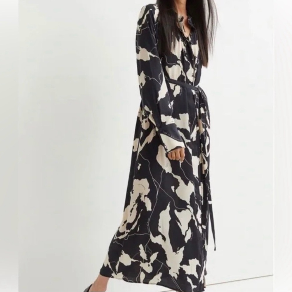 H&M Black and White Women's Maxi midi Dress
